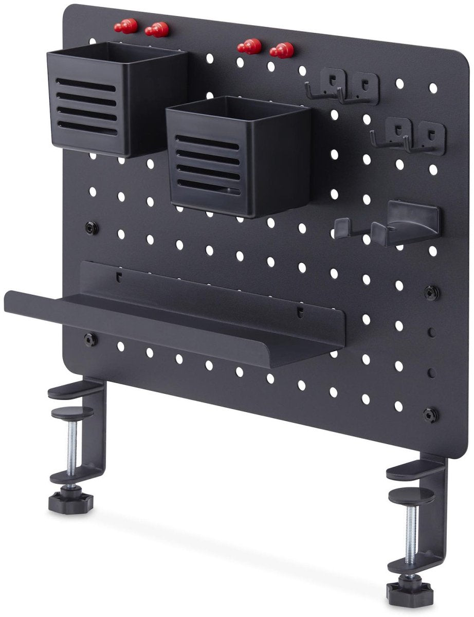 Startech .com planche à outils en acier avec accessoires, 42 x 32 cm, mobilier d'atelier avec fixation par pince, système de rangement de bureau, noir