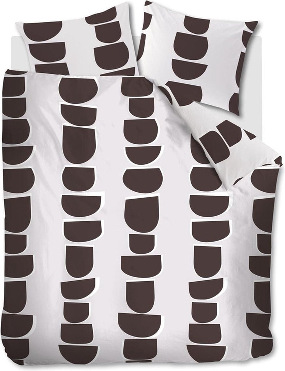 Housse de couette Vtwonen moons - lits jumeaux - 240x200 220 cm - marron