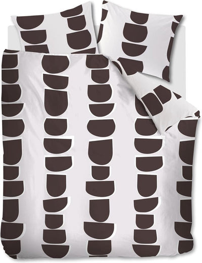 Housse de couette Vtwonen moons - lits jumeaux - 240x200 220 cm - marron