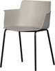Chaise de salle à manger Woood foppe - métal plastique - brouillard - 80x53x55