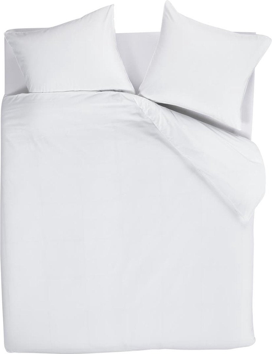 Housse de couette à langer Bedinghouse - unie - double - 200x200 220 cm - blanc