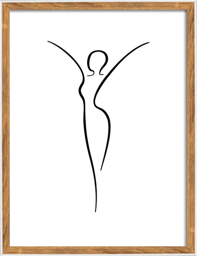 Silhouette Walther - cadre en bois - format photo 30x40 cm - nature