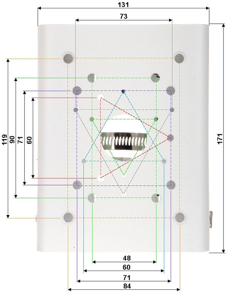 Dahua - série pfa150-v2 - support de montage pour caméra - pour tuyau - métal blanc