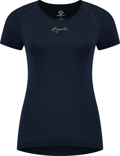 Rogelli chemise de course essentielle femme - manches courtes - bleu - l