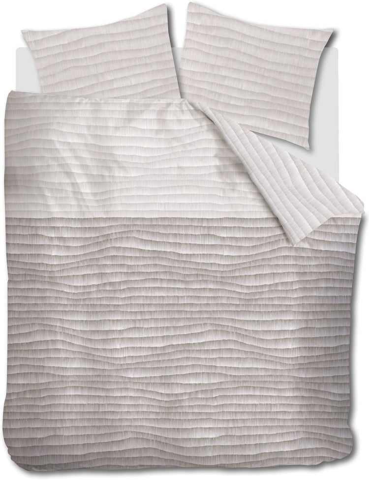 Housse de couette Beddinghouse elya - double - 200 x 200 220 cm - naturel