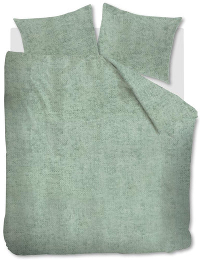 Housse de couette Bedinghouse Frost - unie - lits jumeaux - 240x200 220 cm - gris vert