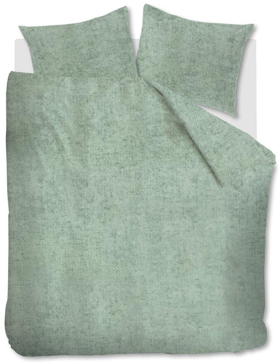 Housse de couette Bedinghouse Frost - unie - double - 200x200 220 cm - gris vert