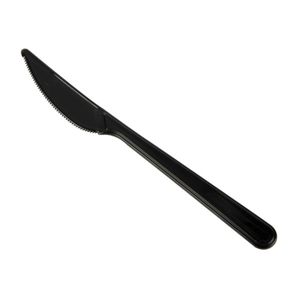 Couteau réutilisable noir pp 185 mm