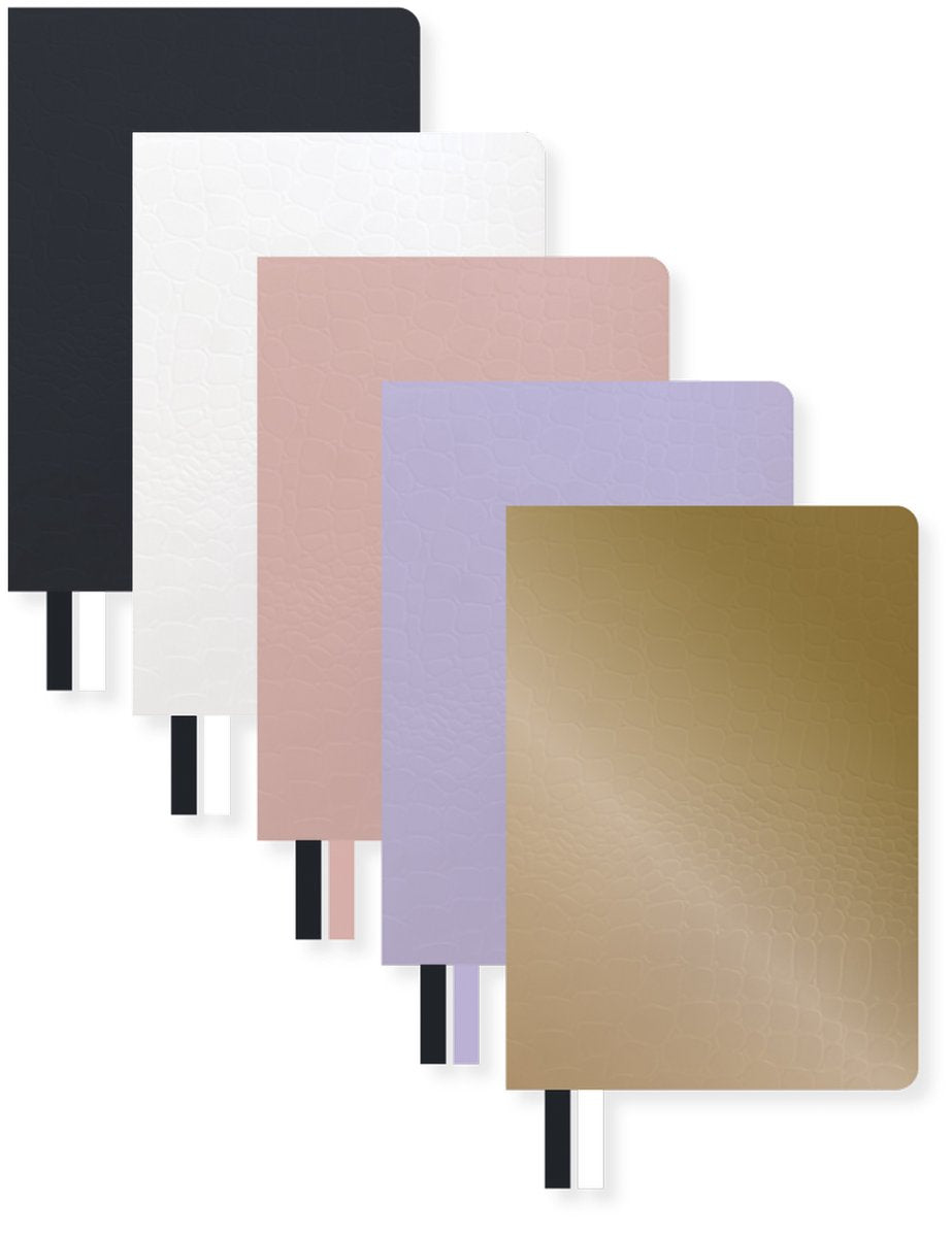 Carnet Kangaro - pur croco - a6 - line - 5 pièces assorties - k-pm610002skz