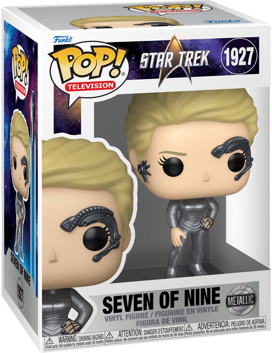 Funko-pop ! télévision : star trek - sept sur neuf (métallique) #1927