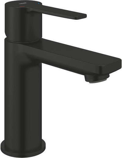 Mitigeur lavabo Grohe Lineare nouveau taille XS – vidage push-open – ecojoy – fastfixation plus – noir mat