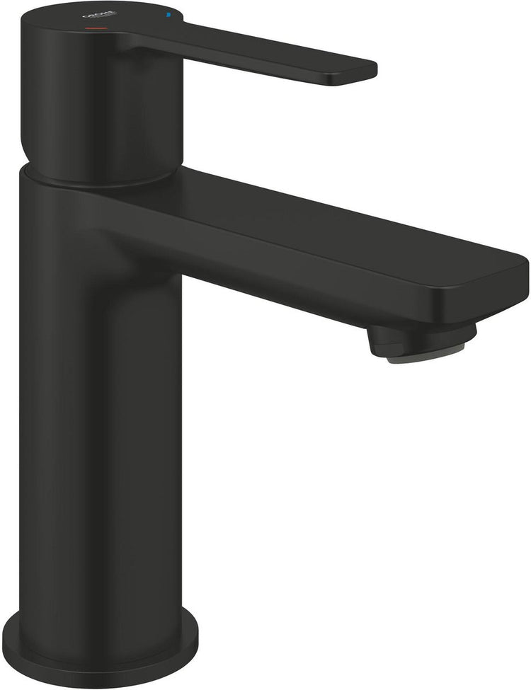 Mitigeur lavabo Grohe Lineare nouveau taille XS – vidage push-open – ecojoy – fastfixation plus – noir mat