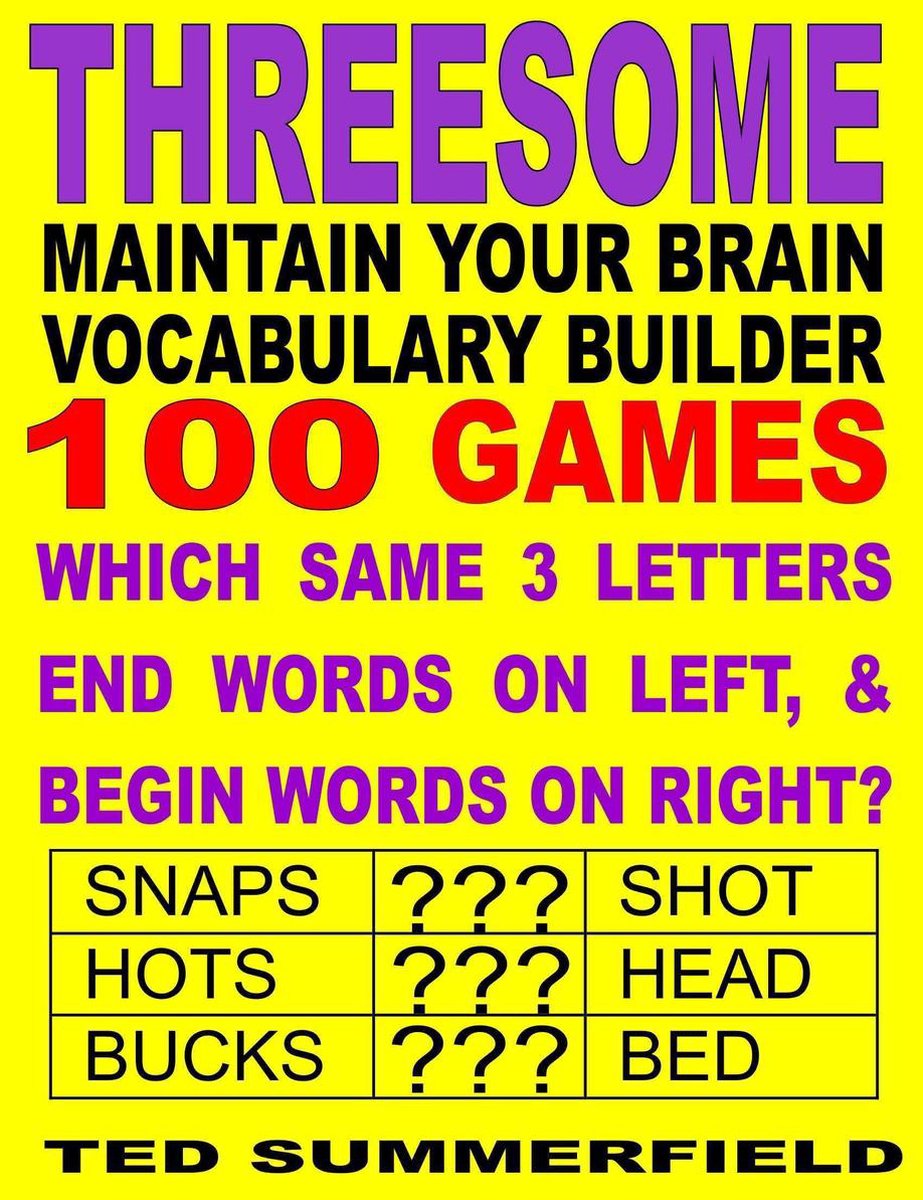 Entretenez votre édition trio de constructeur de vocabulaire cérébral
