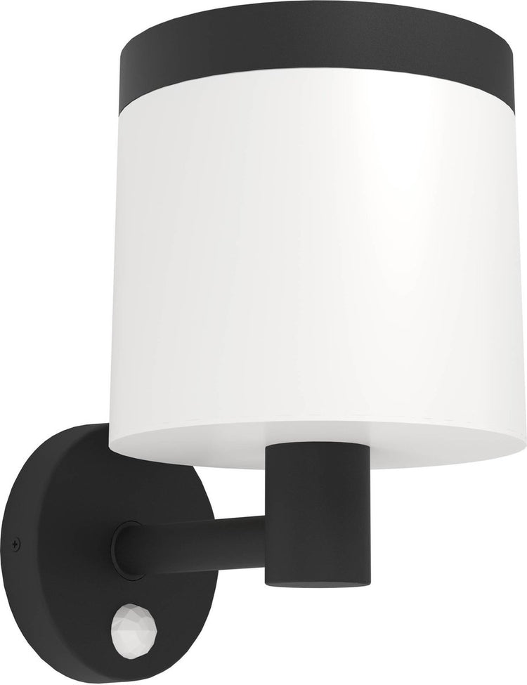 Applique d'extérieur solaire Eglo pantete - énergie solaire - LED - 21 cm - noir et blanc