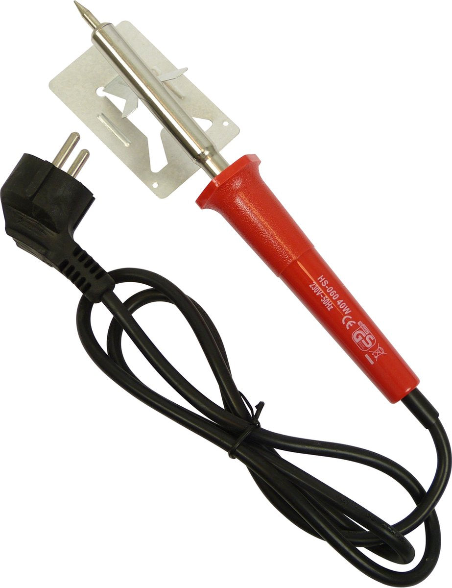 Carpoint soldering iron - 230v 50hz - power 40watt - including foldable holder - cable length 120cm