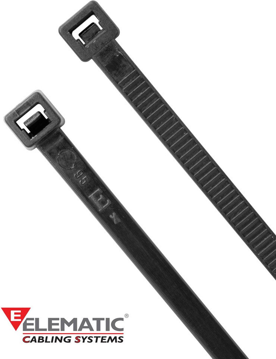 Attache-câble Elematic noir 540 x 7,5mm (sachet de 100 pcs.)