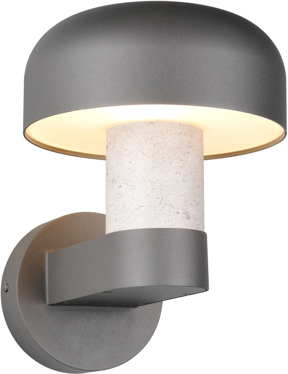 Trio Fraser - applique - couleur béton - excl. 1x e27 4,9 w - montage mural - éclairage extérieur - ip54