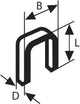 Bosch - pas avec dos étroit type 55 6 x 1,08 x 18 mm