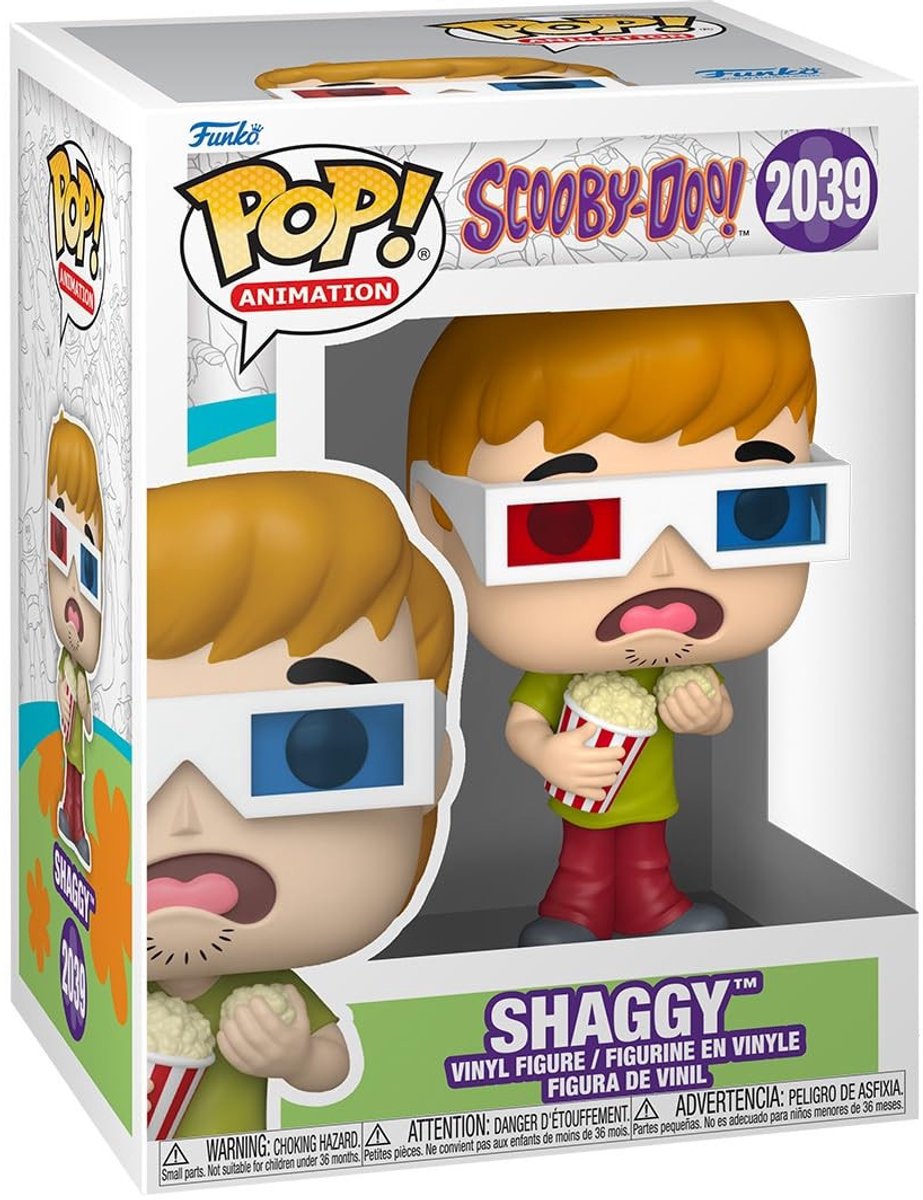 Funko Scooby Doo Pop! figurine en vinyle d'animation shaggy 9 cm pop! chiffre