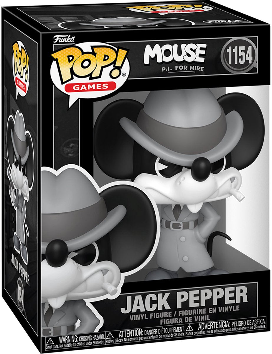 Funko - mouse pi à louer - jeux pop n° 1154 - jack pepper