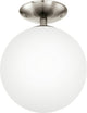 Eglo rondo - plafonnier - 1 lumière - ø250mm. - nickel mat - blanc