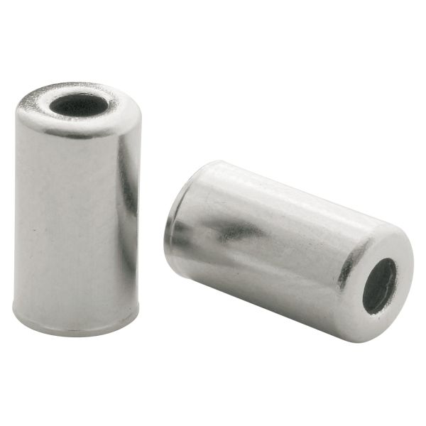 capuchons de câble laiton 5 mm argent 200 pcs