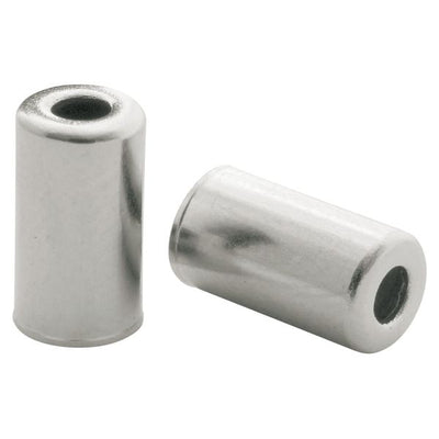 capuchons de câble laiton 5 mm argent 200 pcs