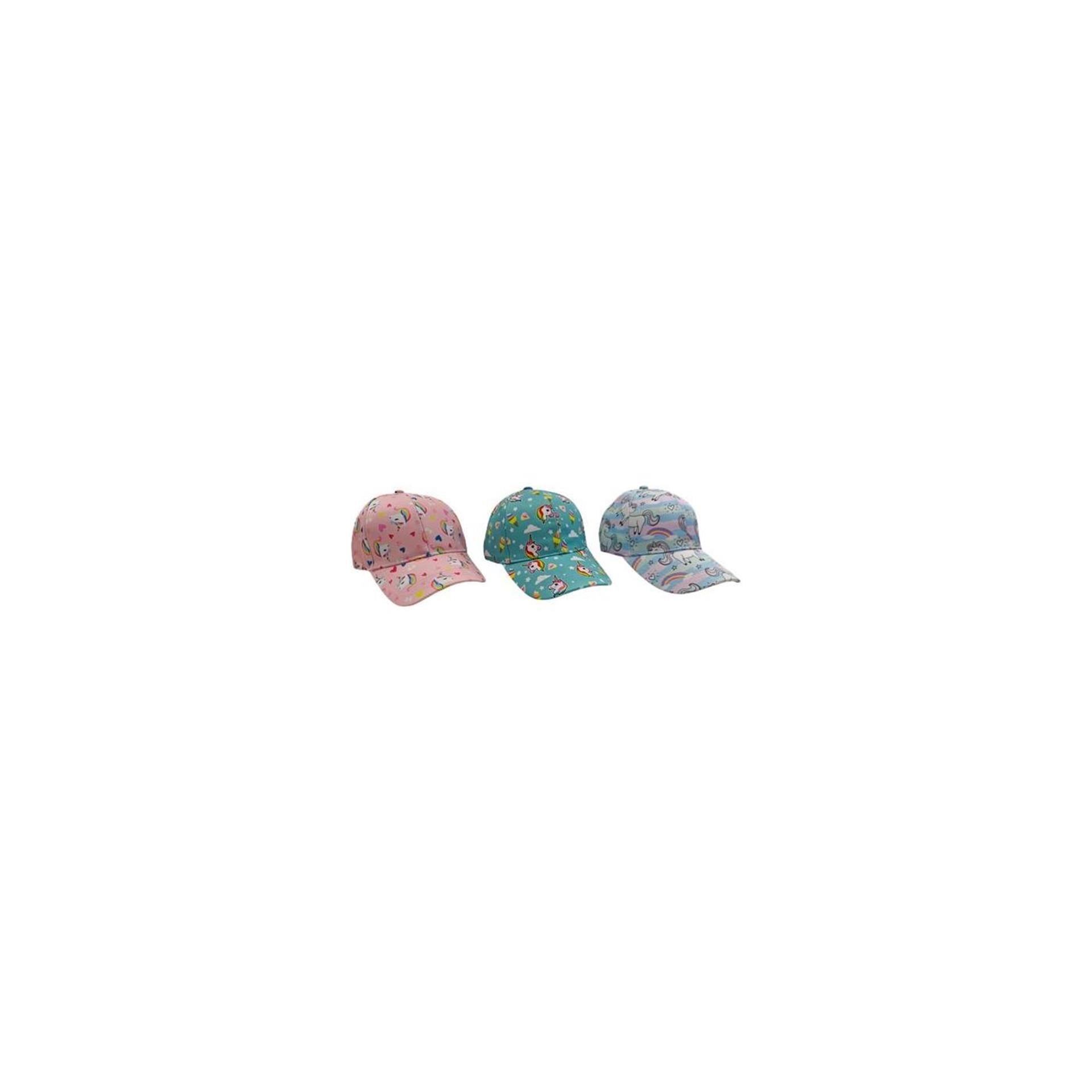 Casquette de baseball pour enfants licornes 3ass.