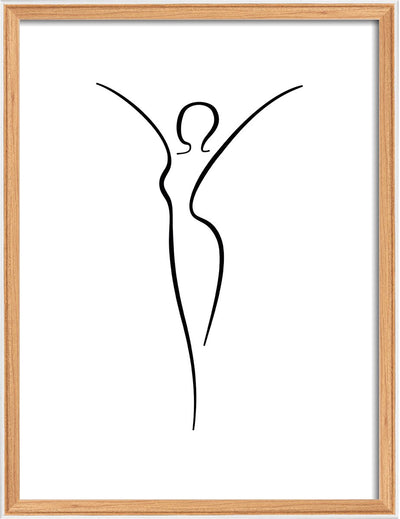 Silhouette Walther - cadre en bois - format photo 30x40 cm - hêtre