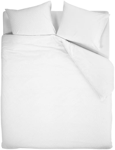 Housse de couette Beddinghouse Snow - unie - lits jumeaux - 240x200 220 cm - blanc
