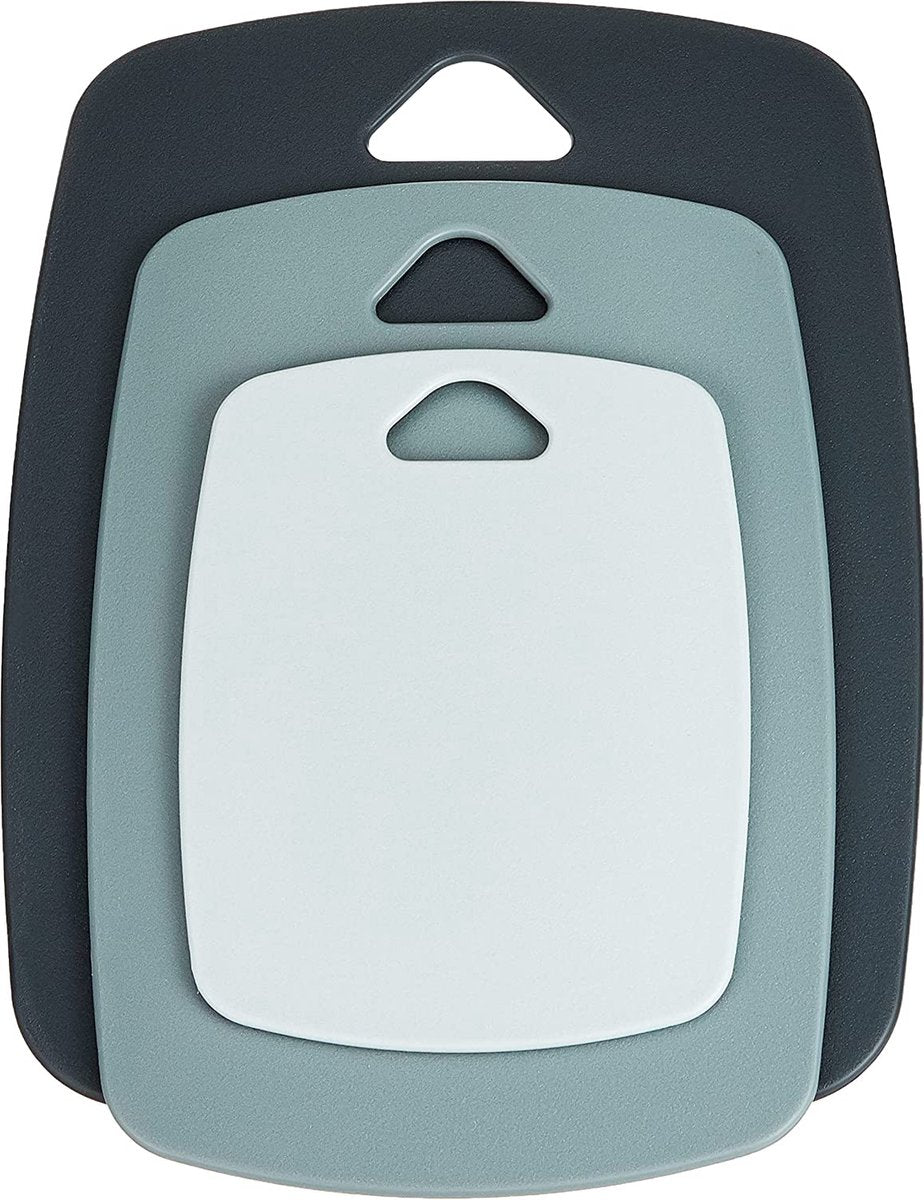 Lacor lot de 3 planches à découper double face polypropylène - sans BPA - plastique