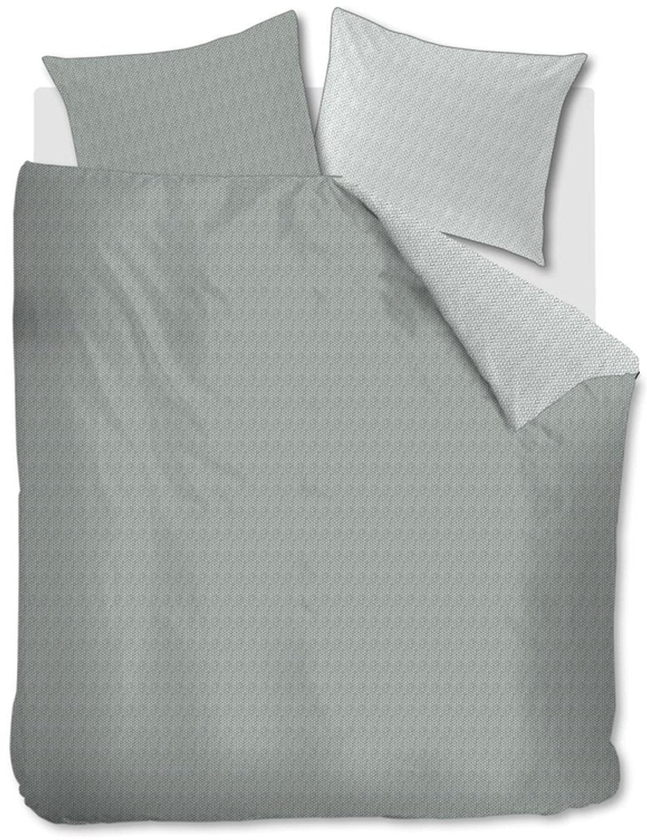 Housse de couette torsadée Riviera maison - double - 200x200 220 - gris vert