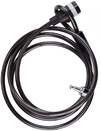 Câble antivol Black+decker bxchbl7005 - antivol familial pour vélo - adapté pour vélo, moto et scooter - longueur 240 cm - températures jusqu'à -20ºc - noir