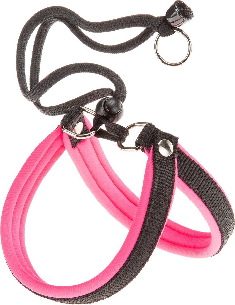 Ferplast harnais pour chien agila fluo-2 32 à 50 cm nylon rose noir