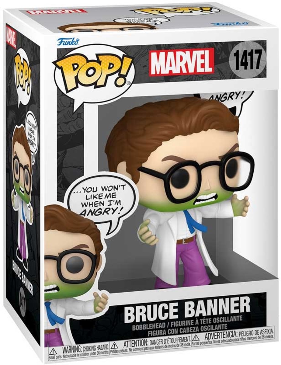 Marvel funko pop ! - Bruce Banner avec bulle #1417