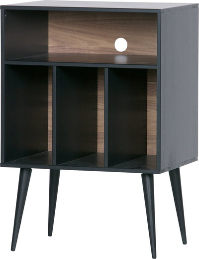 Armoire Woood James - pin - noyer noir - 83x60x44