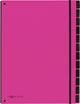 Pagna classeur de tri tendance 12 onglets a4 rose foncé
