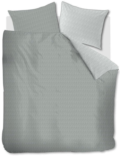 Housse de couette torsadée Riviera maison - simple - 140x200 220 - gris vert