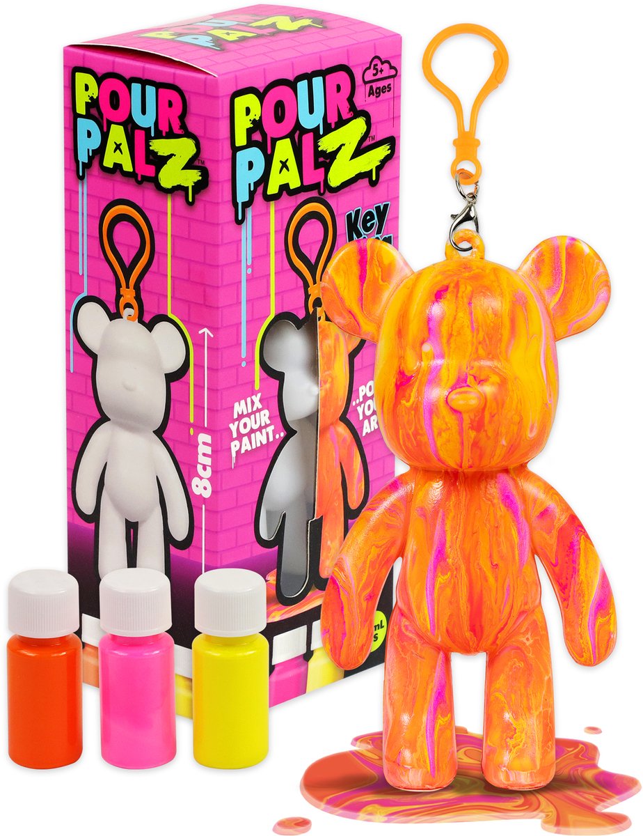 Spectron pour palz mini porte-clés ours de peinture