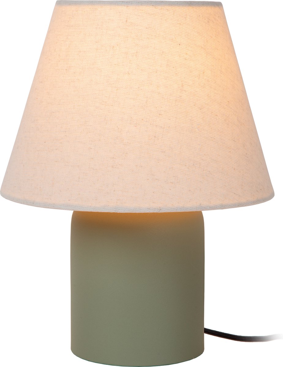 Lucide macia - lampe de table - 1xe14 - vert - japandi