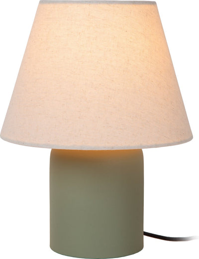 Lucide macia - lampe de table - 1xe14 - vert - japandi