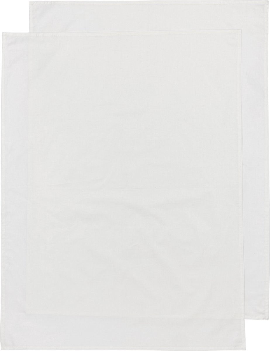 Drap pour berceau Meyco baby uni - lot de 2 - blanc cassé - 75x100cm - 0,3 tog