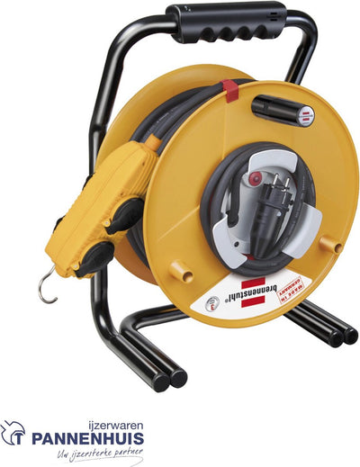 Brennerstuhl brobusta g bretec ip44 enrouleur de câble pour construction industrielle avec bloc de prises 40m h07rn-f 3g2.5 *fr*