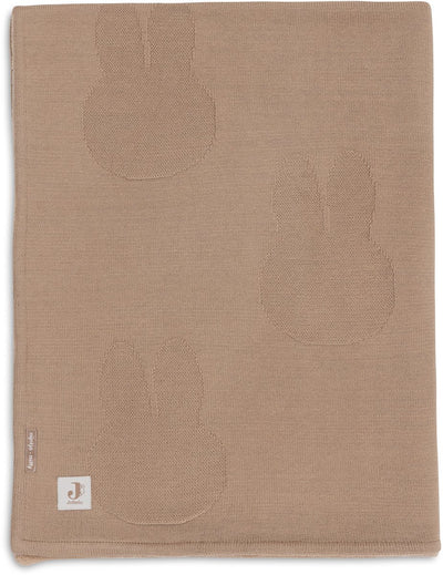 Jollein couverture bébé berceau - 75x100cm - miffy - velours biscuit