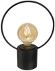 Lampe led Atmosphera - noir - métal - sans cordon - h27,5 cm - vintage - lampe de table lampe de nuit
