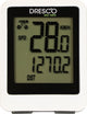 Ordinateur de vélo sans fil Dresco - 12 fonctions - grand écran - fonction scan - résistant aux éclaboussures - incl. (CR2032) - horloge (12 ou 24 heures) - démarrage et arrêt automatiques - rétroéclairage - incl. matériel de montage - blanc