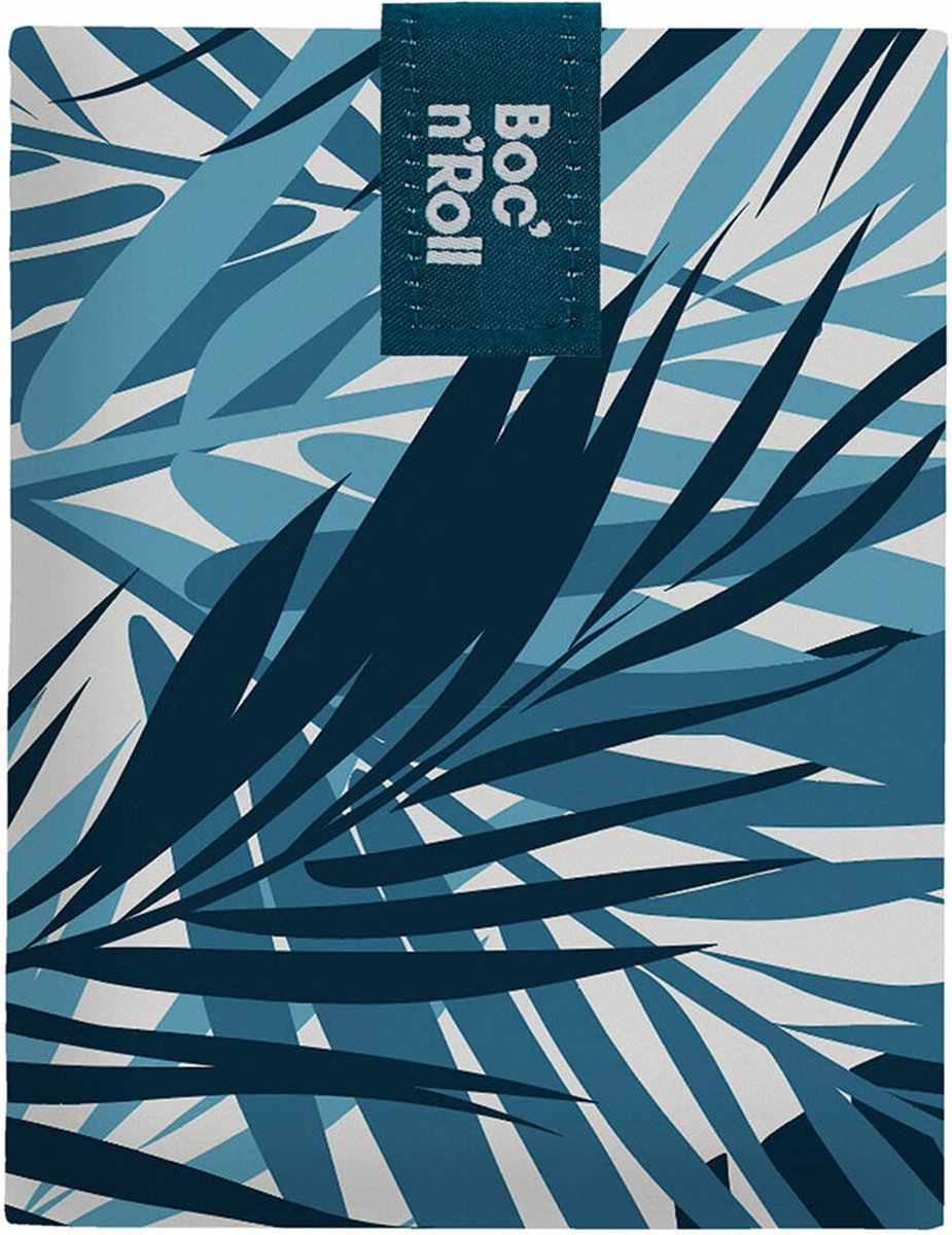 Boîte à pain sans marque sans marque roll'eat boc'n'roll essential jungle bleu (11 x 15 cm)