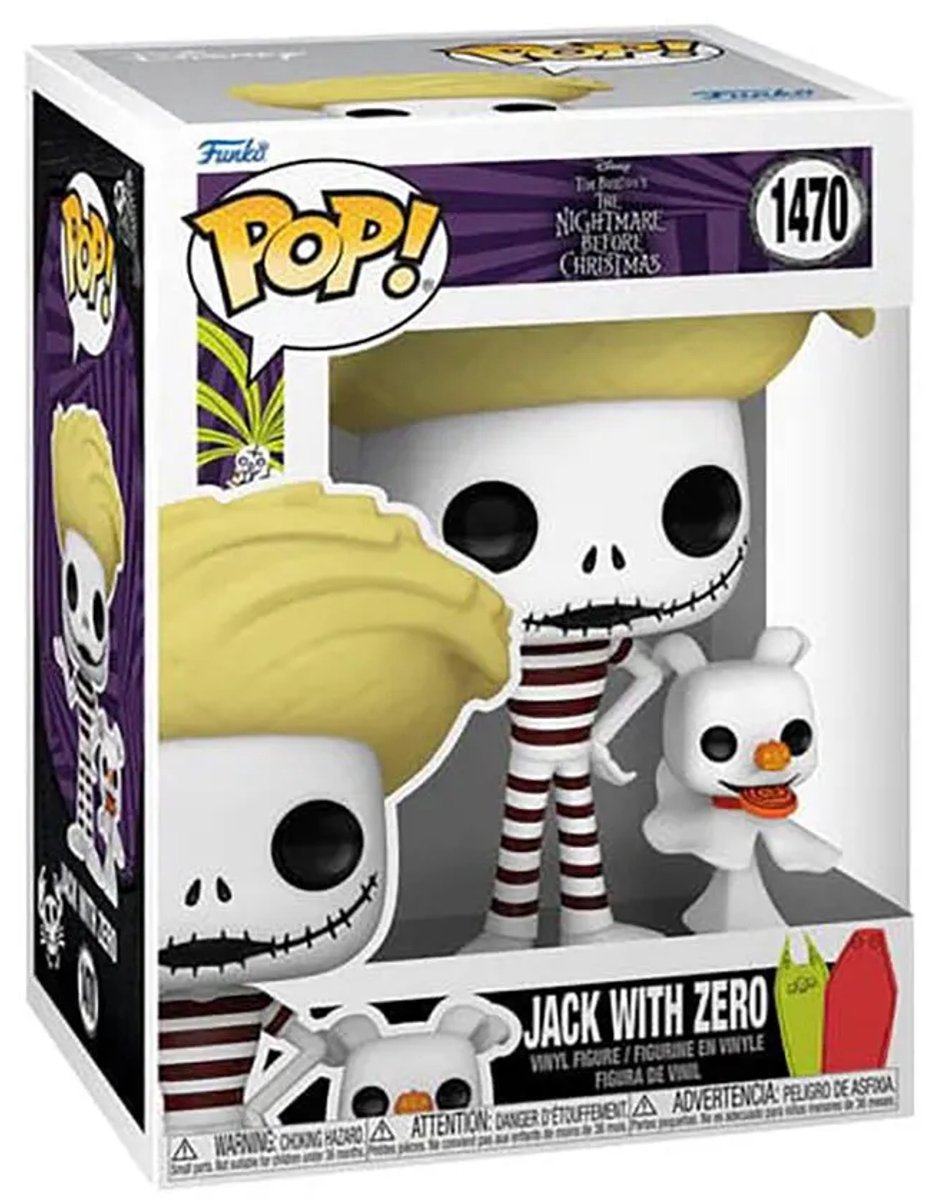 Funko! funko-pop ! 1470 - jack avec plage zéro - cauchemar avant Noël