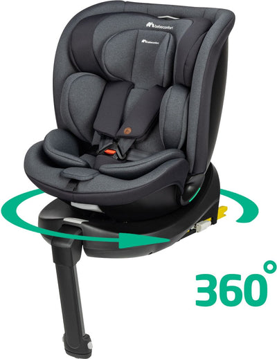 Bebeconfort évolufix plus 360 i-size - siège auto - teinté noir - de la naissance à 12 ans