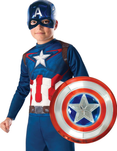 Rubis France - Bouclier Captain America métallisé en plastique pour enfant